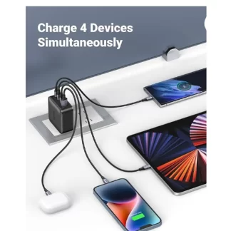 UGREEN CARGADOR 65W 4-PORT PD GAN FAST CHARGER