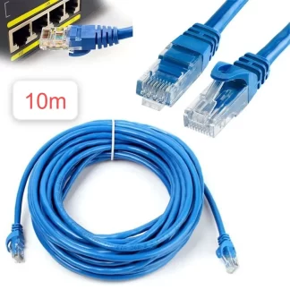 Cable Internet Red 10m Adaptador Rj45 CAT6 Ethernet UTP LAN Testeado