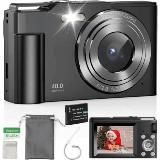 Cámara Digital 48MP 4K RENVMEXY DC311L 64GB Plata